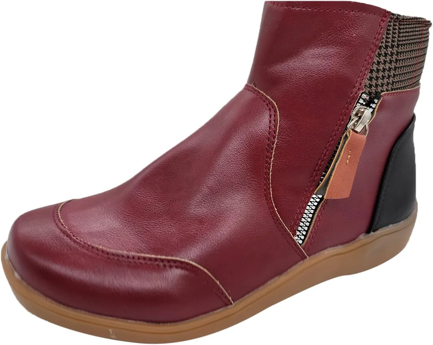 2023 New Women Winter Non-Slip Waterproof Snow Plush Ankle Boots Womens Winter Ankle Snow Boots Womens Slip on Winter Boots Wide Boots for Snow and Ice Women Botas Para La Nieve Para Mujeres