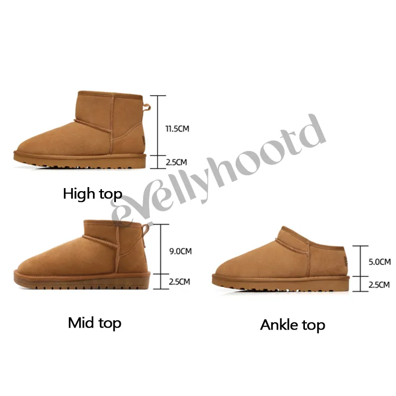 #5899/#5854/#7111 Classic Ankle A | Flat Padded Ankle Snow Boots