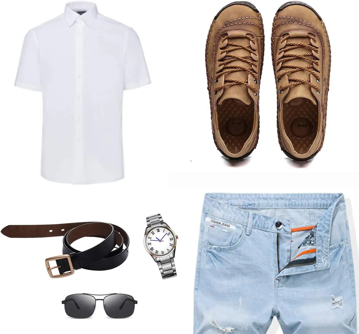 alcubieree Mens Leather Casual Shoes Comfortable Fashion Sneakers Loafers Lightweight Dress Walking Driving Shoes for MenSize 7.5-13