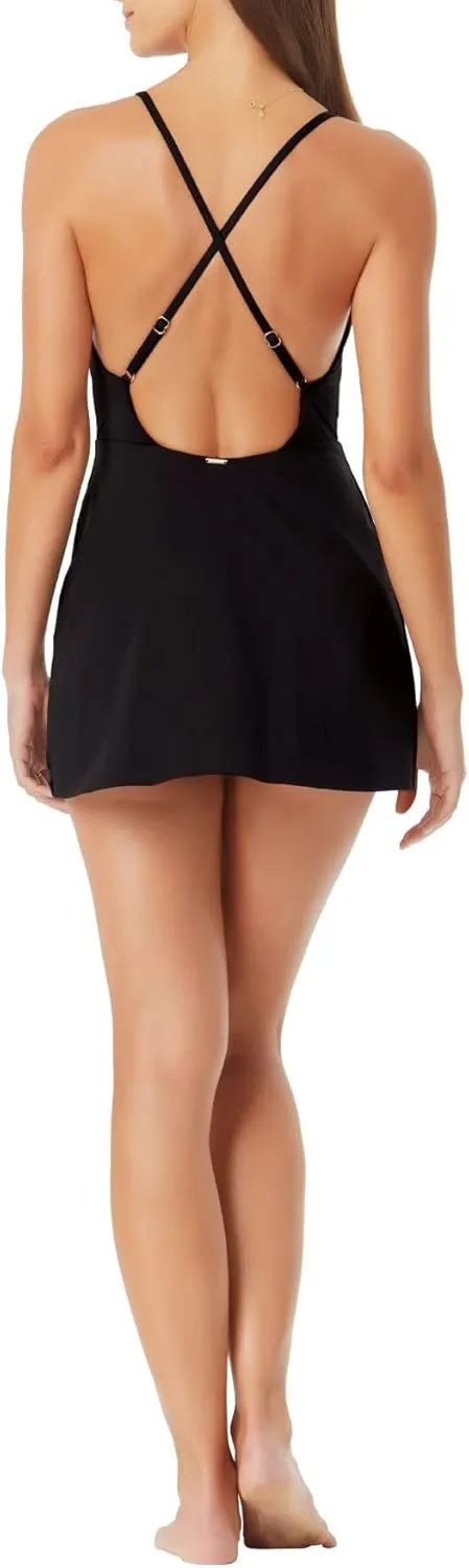 Anne Cole - Swim Dress with Skirted Bottom