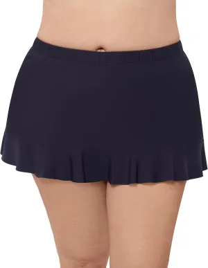 Aqua Green Women's Standard Ruffle Skirted Bottom