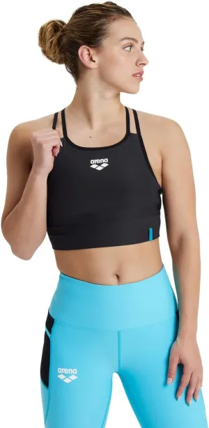 ARENA Womens Active Sports Bra Top Mesh Back Medium Support Breathable Quick Dry Removable Cups