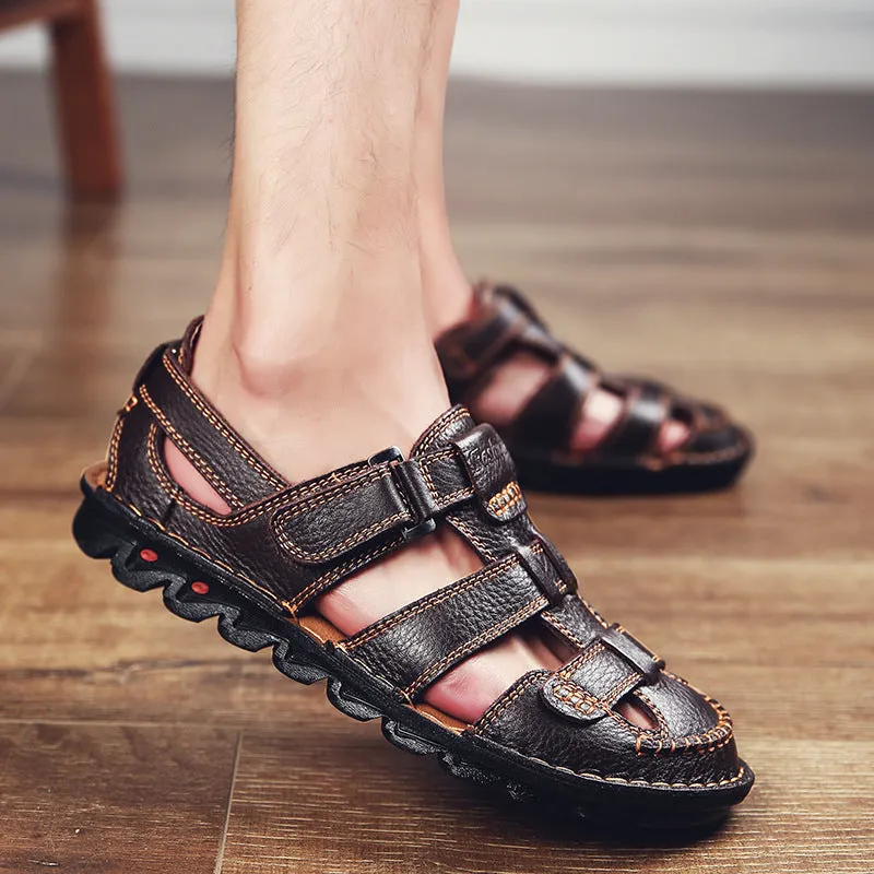 Aule Cut Out CO1 Leather Sandals