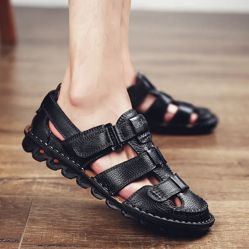Aule Cut Out CO1 Leather Sandals