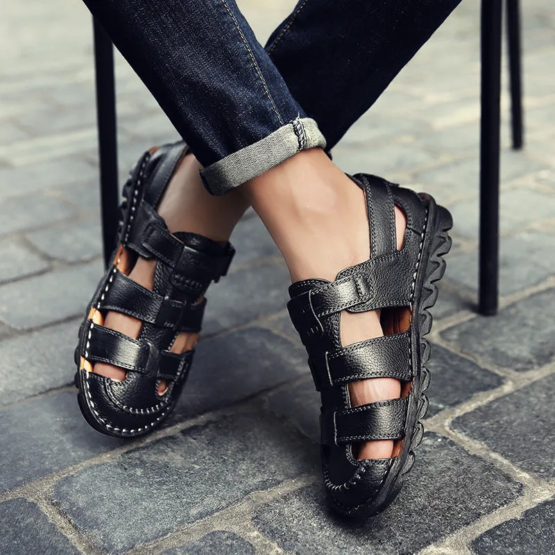 Aule Cut Out CO1 Leather Sandals