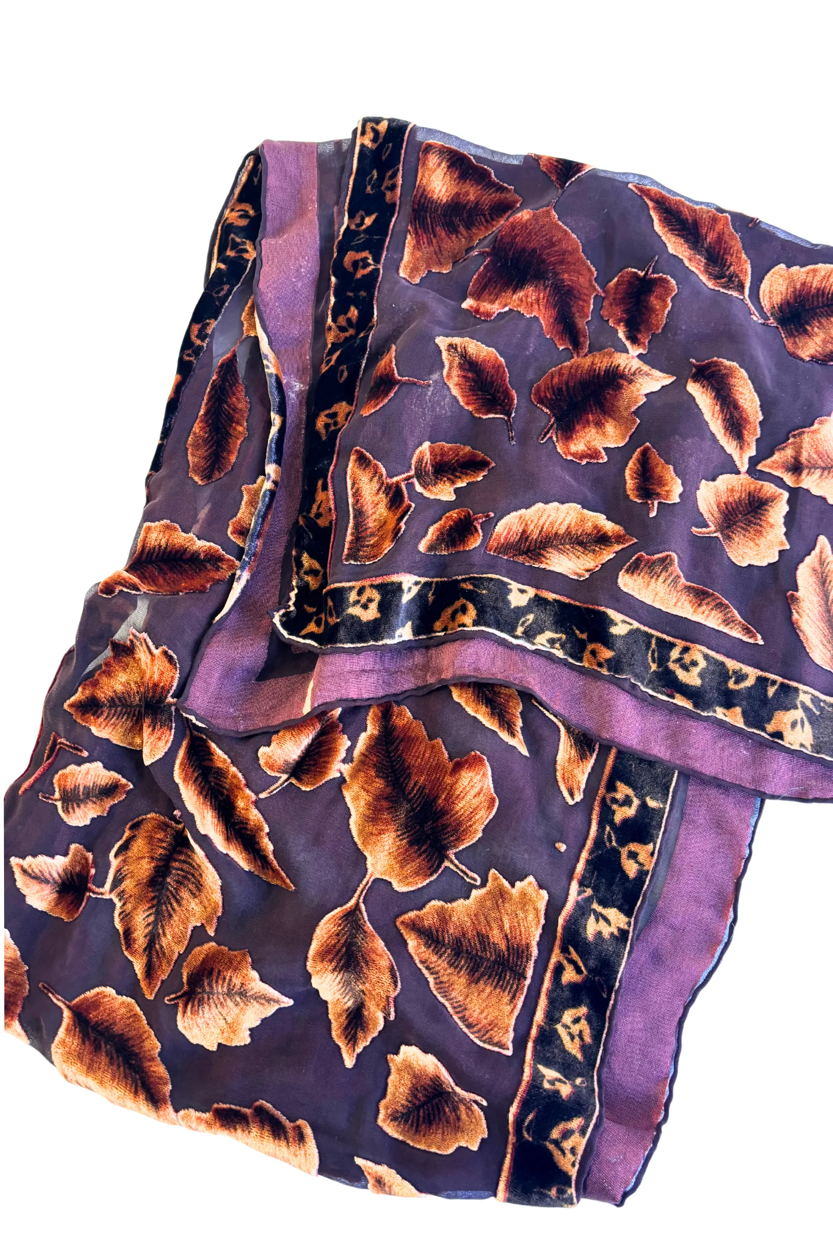 Autumn leaves scarf