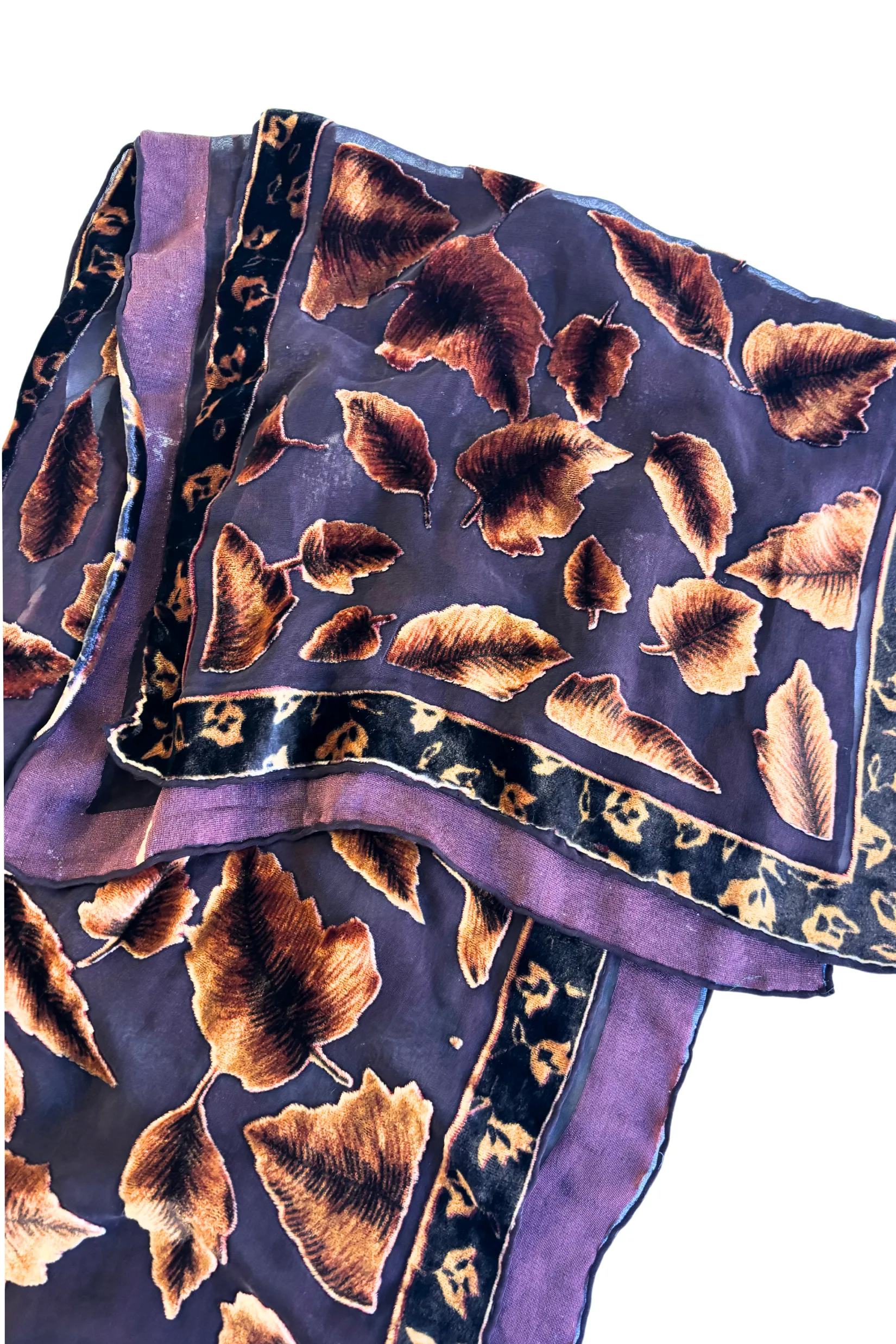 Autumn leaves scarf