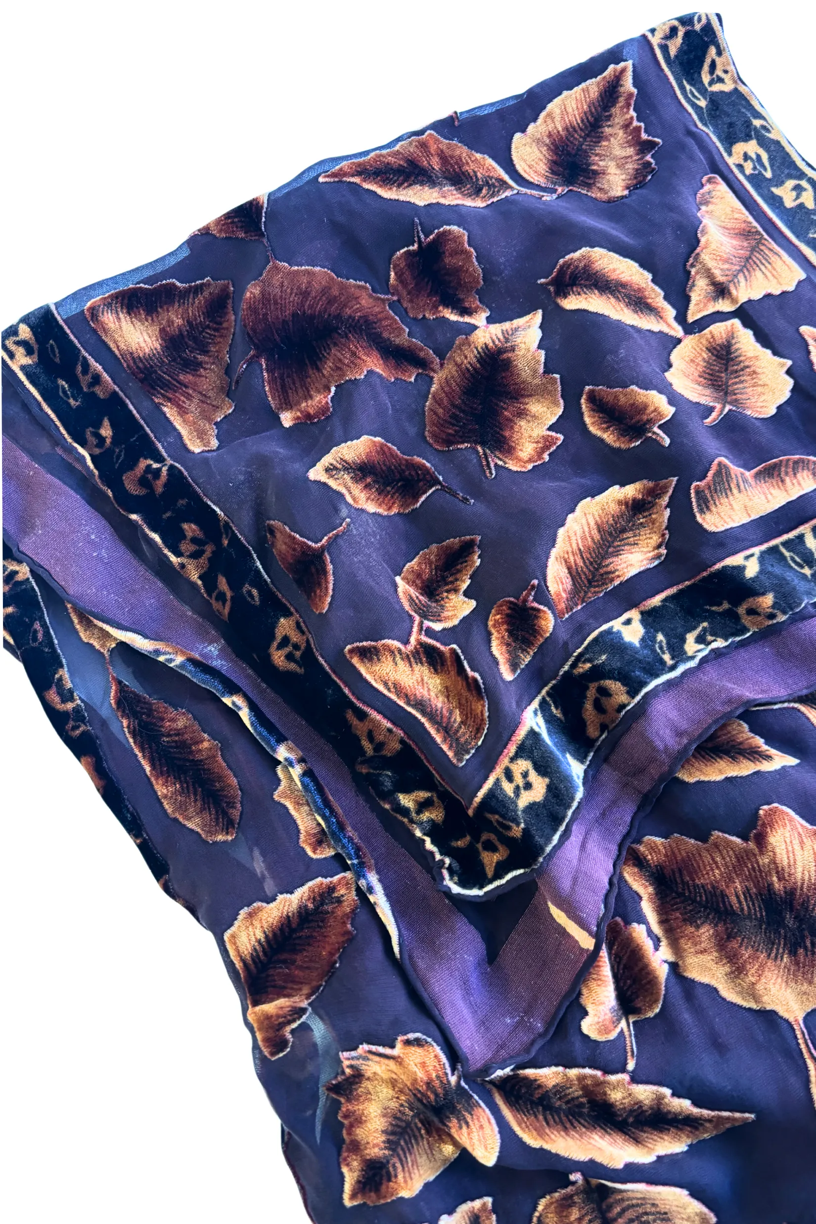 Autumn leaves scarf