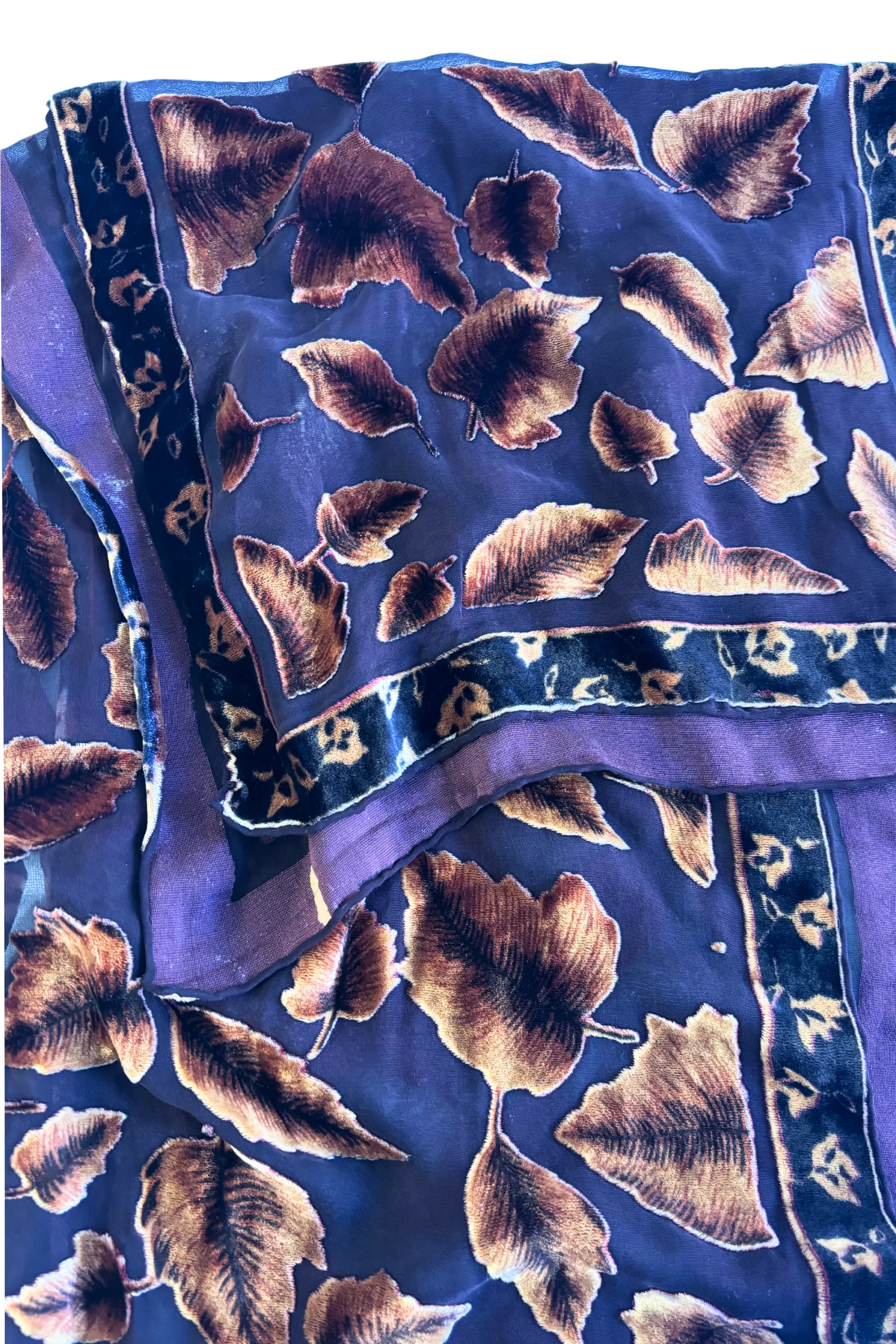 Autumn leaves scarf
