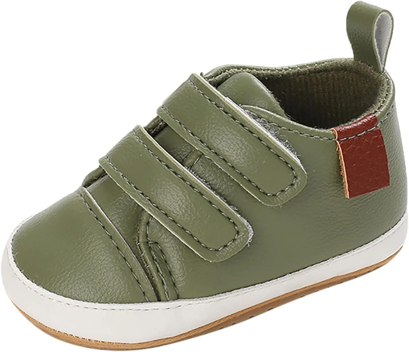 Baby Boys Girls PU Leather Sneakers Non-Slip Rubber Sole Shoes Newborn Infant Toddler First Walking Loafers Flat??