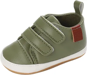 Baby Boys Girls PU Leather Sneakers Non-Slip Rubber Sole Shoes Newborn Infant Toddler First Walking Loafers Flat??