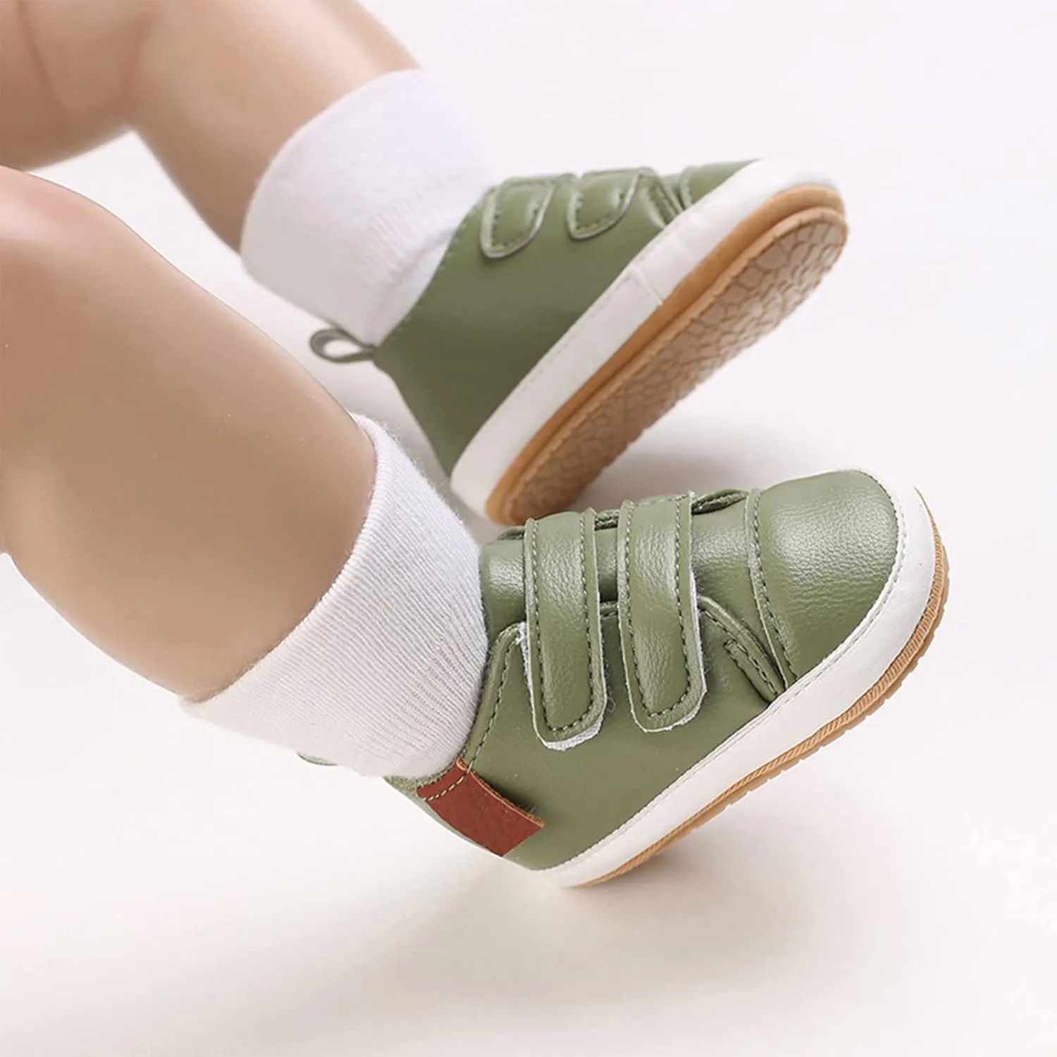 Baby Boys Girls PU Leather Sneakers Non-Slip Rubber Sole Shoes Newborn Infant Toddler First Walking Loafers Flat??