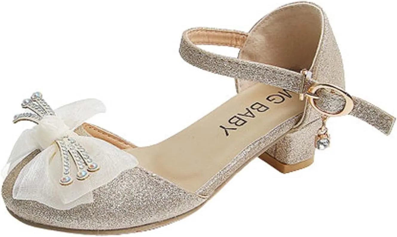 Baby Girl Children's Sandals Shoes Rhinestone Decoration Princess Slip On Shoes Casual Buckle Summer Sandals Party