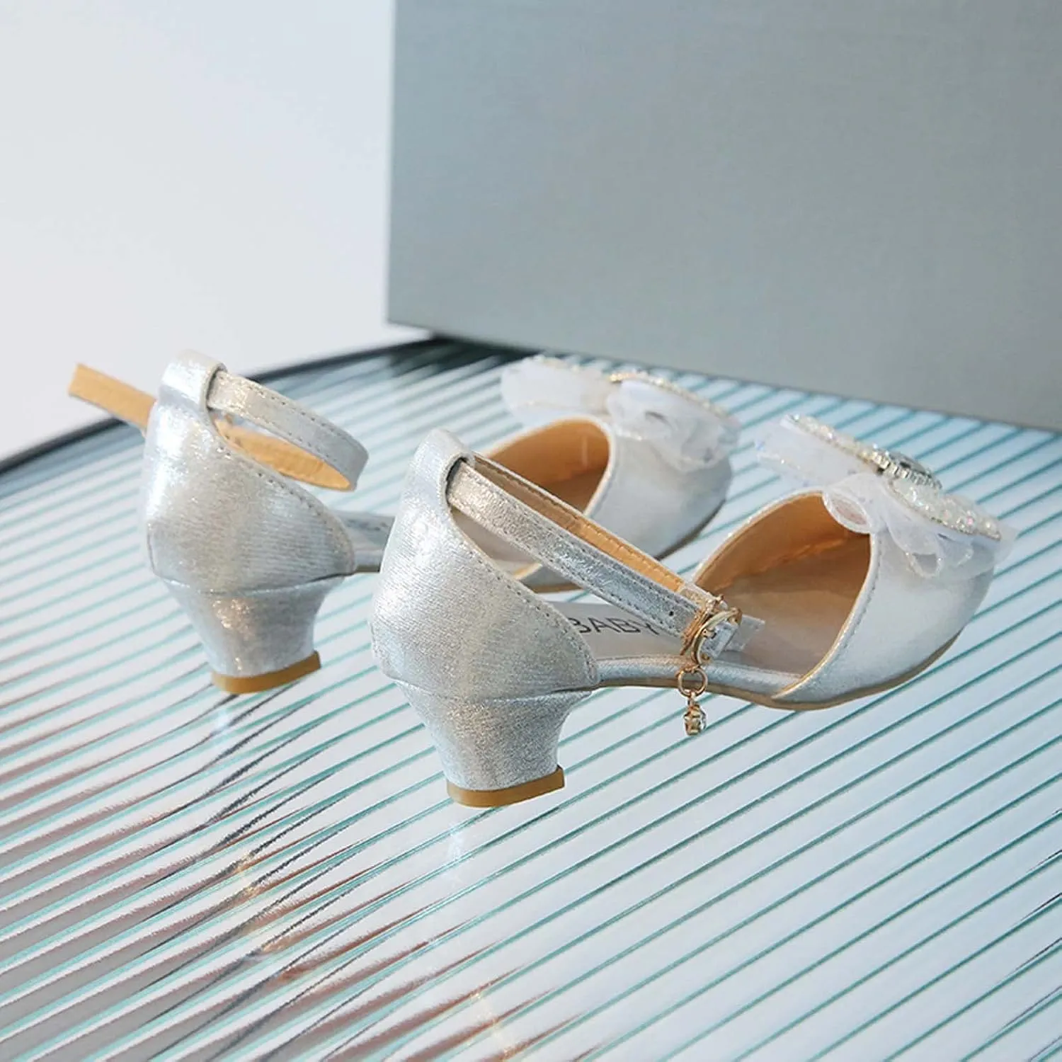 Baby Girl Children's Sandals Shoes Rhinestone Decoration Princess Slip On Shoes Casual Buckle Summer Sandals Party