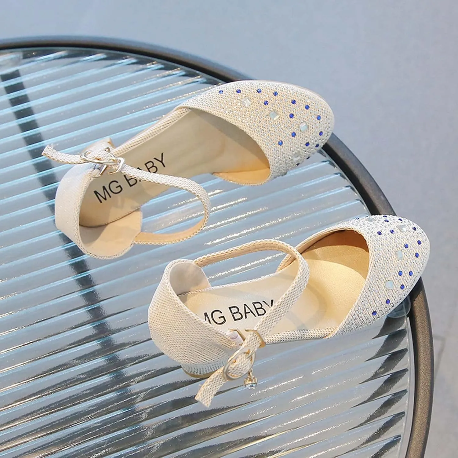 Baby Girl Children's Sandals Shoes Rhinestone Decoration Princess Slip On Shoes Casual Buckle Summer Sandals Party