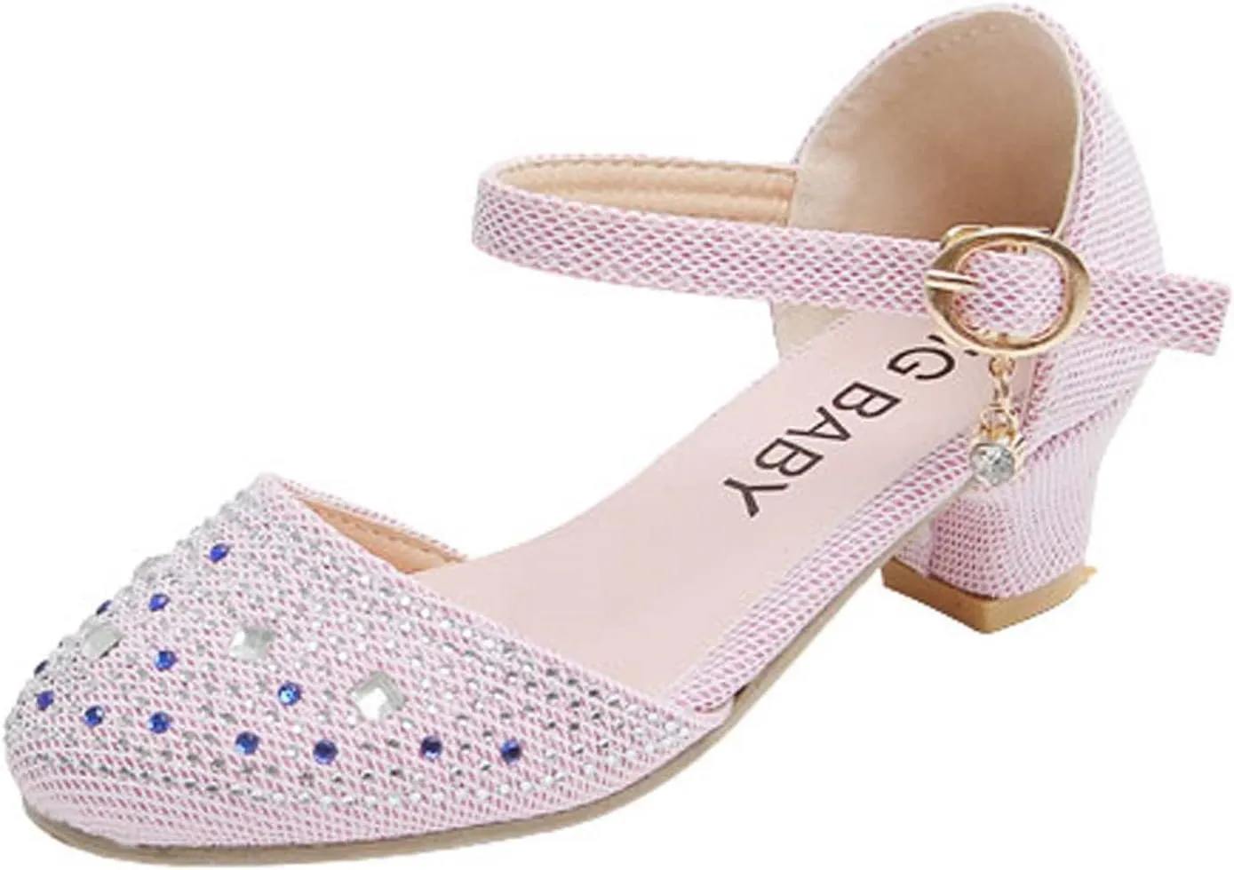 Baby Girl Children's Sandals Shoes Rhinestone Decoration Princess Slip On Shoes Casual Buckle Summer Sandals Party