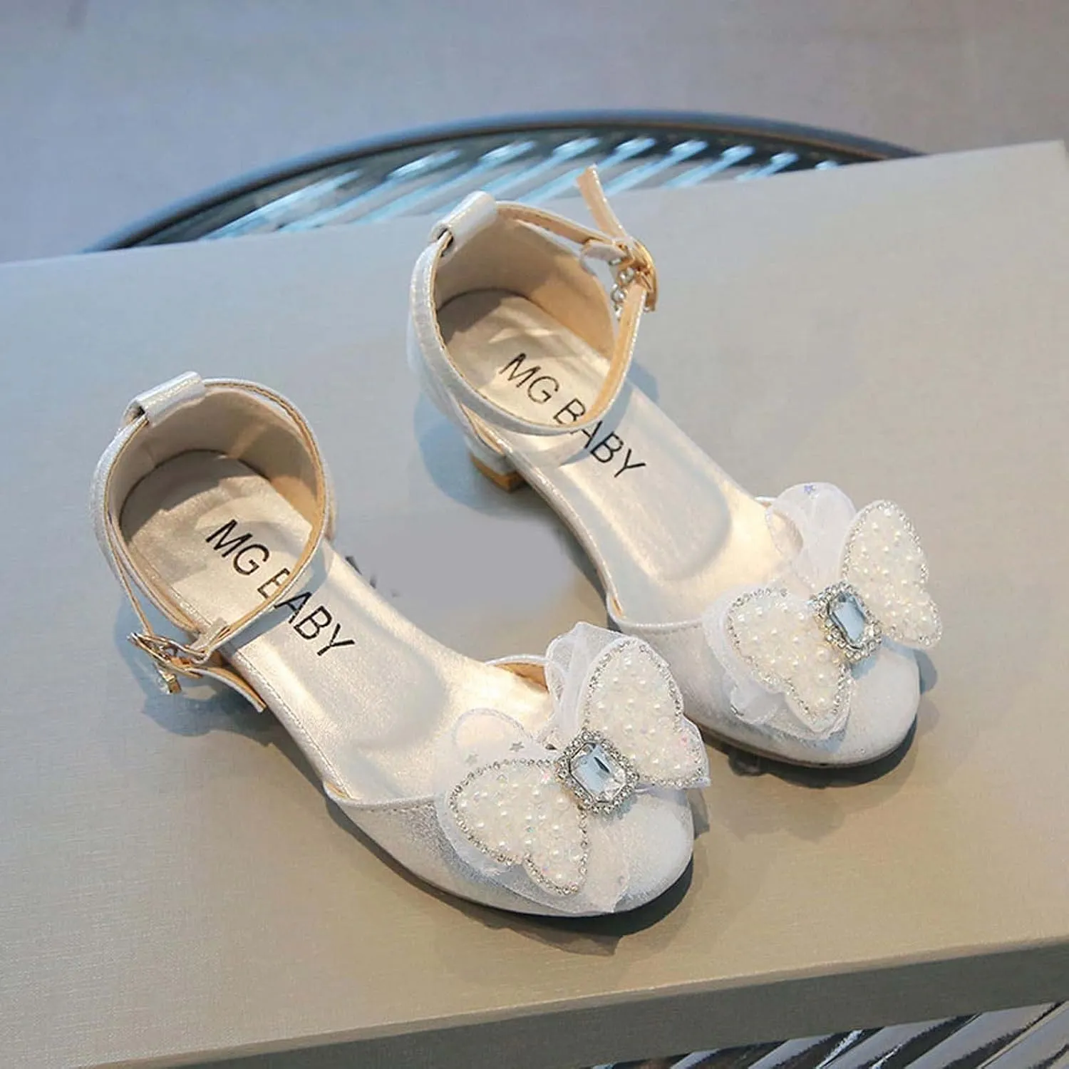 Baby Girl Children's Sandals Shoes Rhinestone Decoration Princess Slip On Shoes Casual Buckle Summer Sandals Party