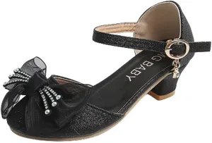 Baby Girl Children's Sandals Shoes Rhinestone Decoration Princess Slip On Shoes Casual Buckle Summer Sandals Party