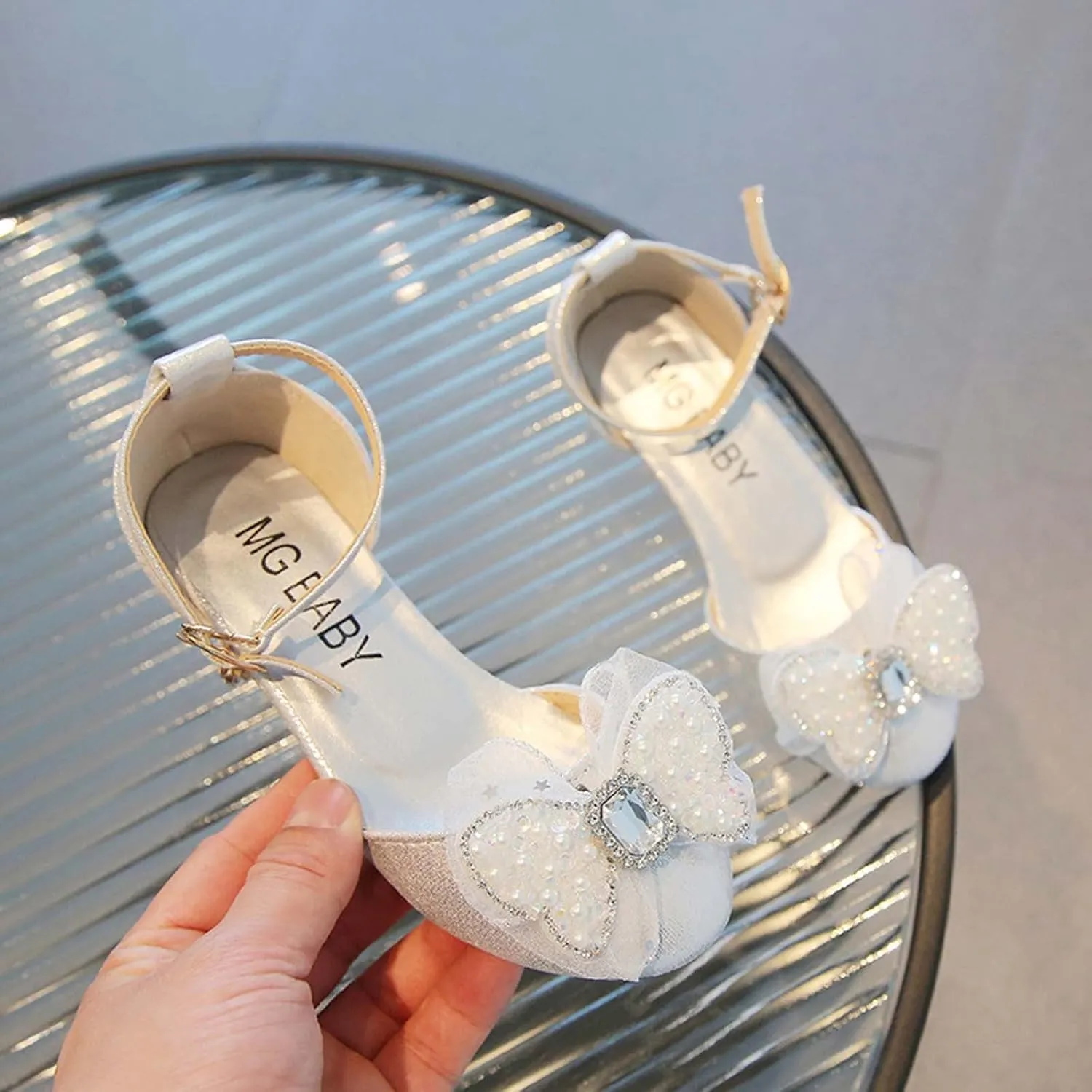 Baby Girl Children's Sandals Shoes Rhinestone Decoration Princess Slip On Shoes Casual Buckle Summer Sandals Party