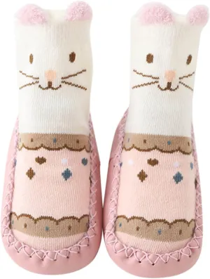 Baby Girl Shoes Cute Children Toddler Shoes Autumn Winter Boys and Girls Floor Socks Shoes Flat Bottom Non Slip Cute