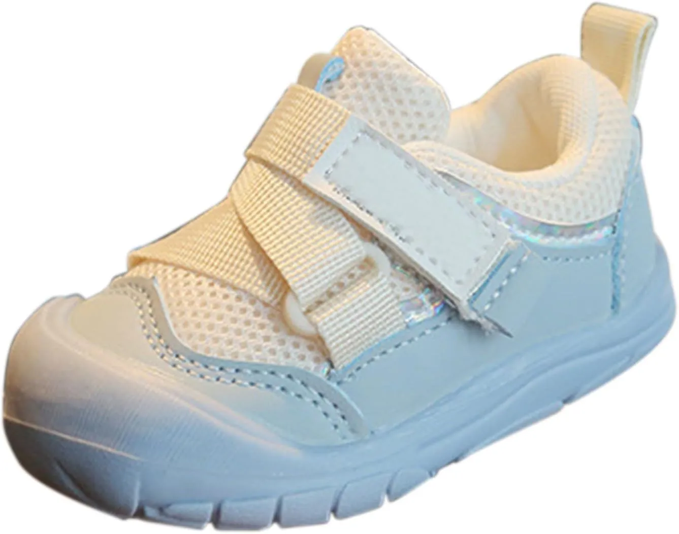 Baby Mesh Sneakers Toddler Boys Girls First Walkers Solid Sneakers Prewalkers Rubber Sole Comfortable Flat Shoes