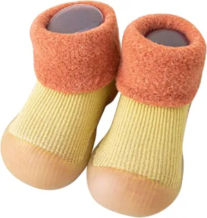 Baby Shoes Children Todller Shoes Autumn Winter Boys Girls Floor Sports Shoes Socks Shoes Flat House Shoes B