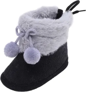 Baby Shoes Infant Baby Girls Boys Booties Warm Baby Socks Shoes Newborn Crib Shoes Baby Footwear House Shoes B