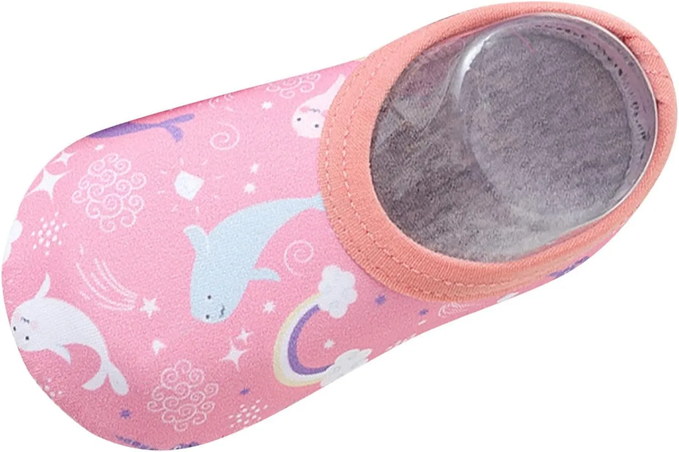 Baby Sock Shoes Water Shoes Baby Kids Socks Barefoot Shoes Swim Cartoon Non-Slip Girls Boys Baby Shoes White Shoes B