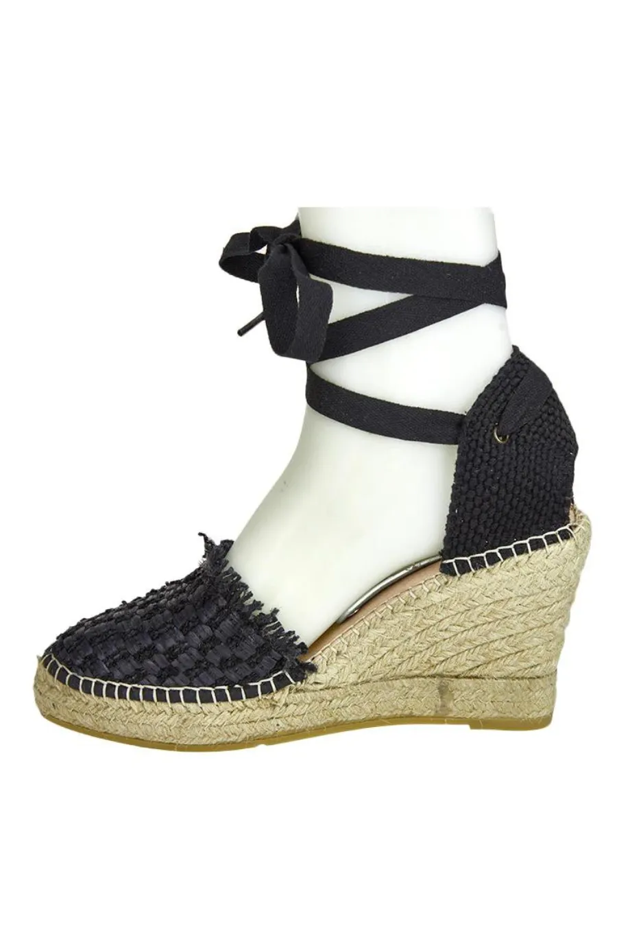 Basket Espadrille Wedge Black