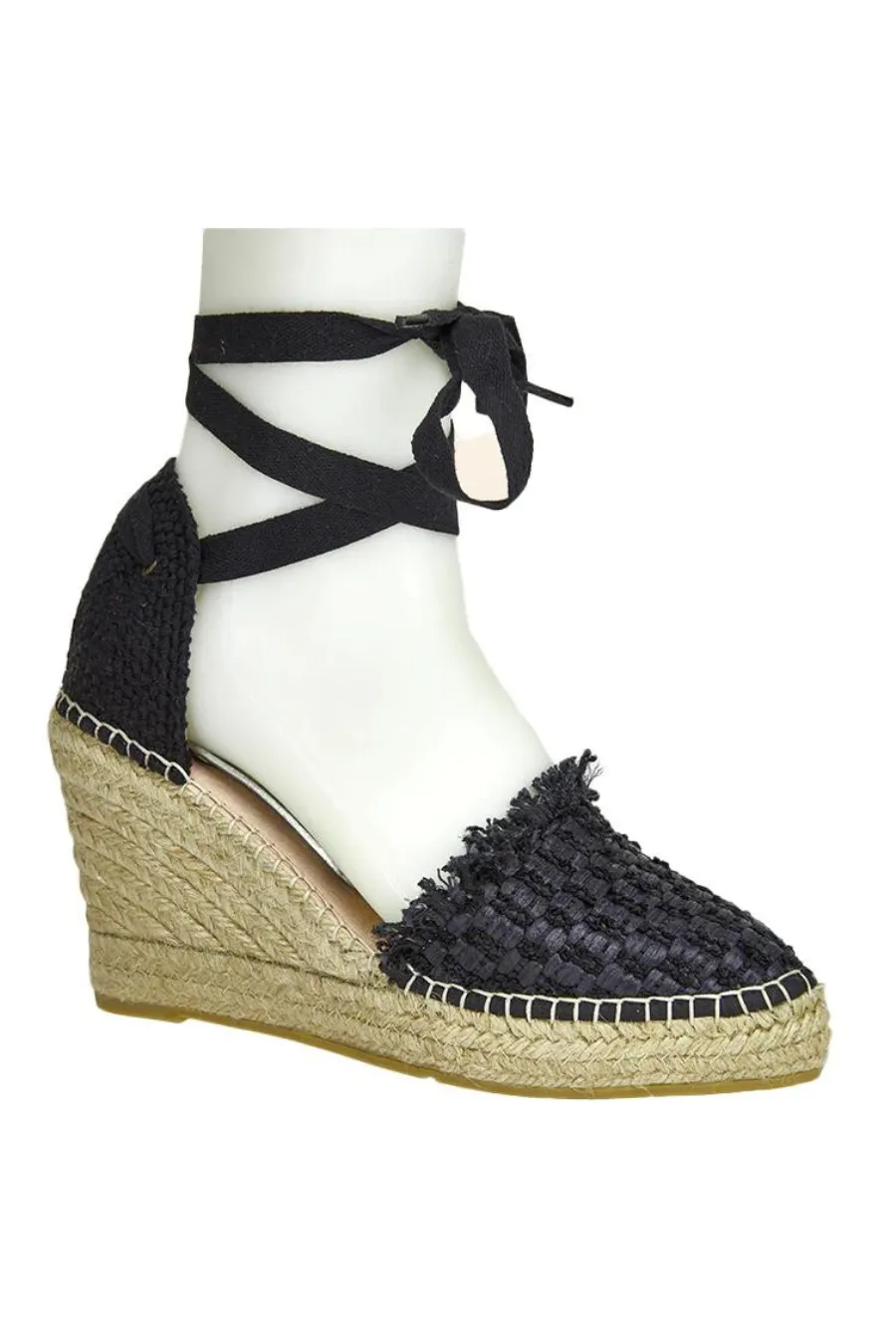 Basket Espadrille Wedge Black