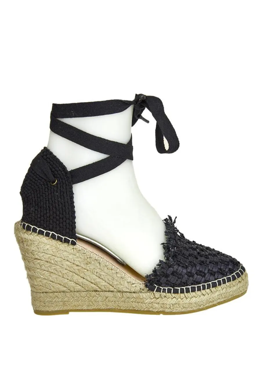 Basket Espadrille Wedge Black