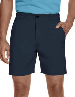 BLUE CHILL Lightweight Golf Shorts for Men, Water Resistant Quick Dry, 7 inch Inseam, 5 Pocket, 2-Way Stretch, Slim Fit