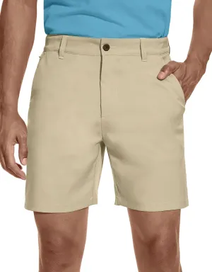 BLUE CHILL Lightweight Golf Shorts for Men, Water Resistant Quick Dry, 7 inch Inseam, 5 Pocket, 2-Way Stretch, Slim Fit