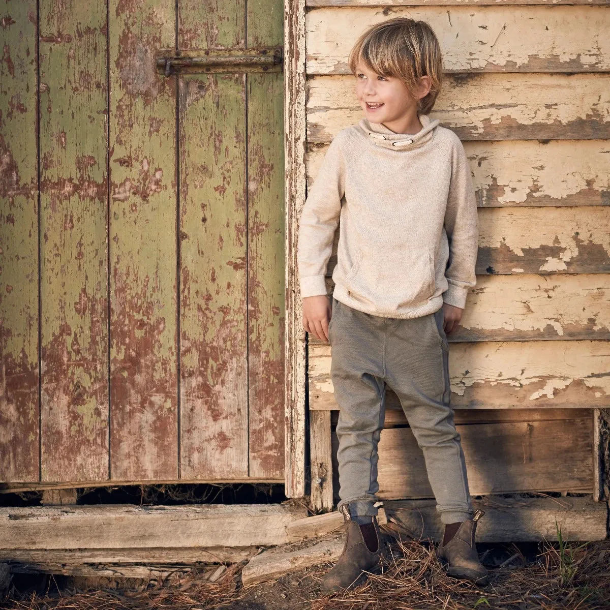 BLUNDSTONE  - Kids Elastic Sided Boot 565 - Rustic Brown