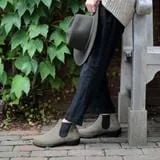 Blundstone Women's Low Heel Boots 1974- Stone Nubuck