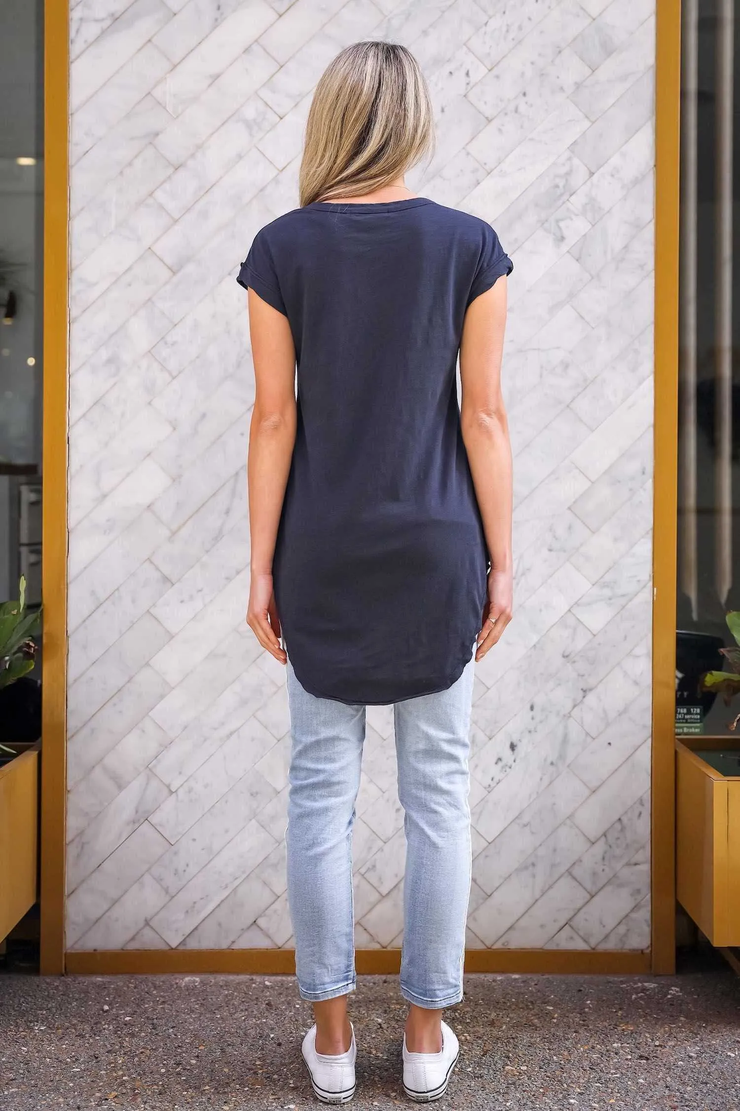 Bolts and Star Navy T Shirt