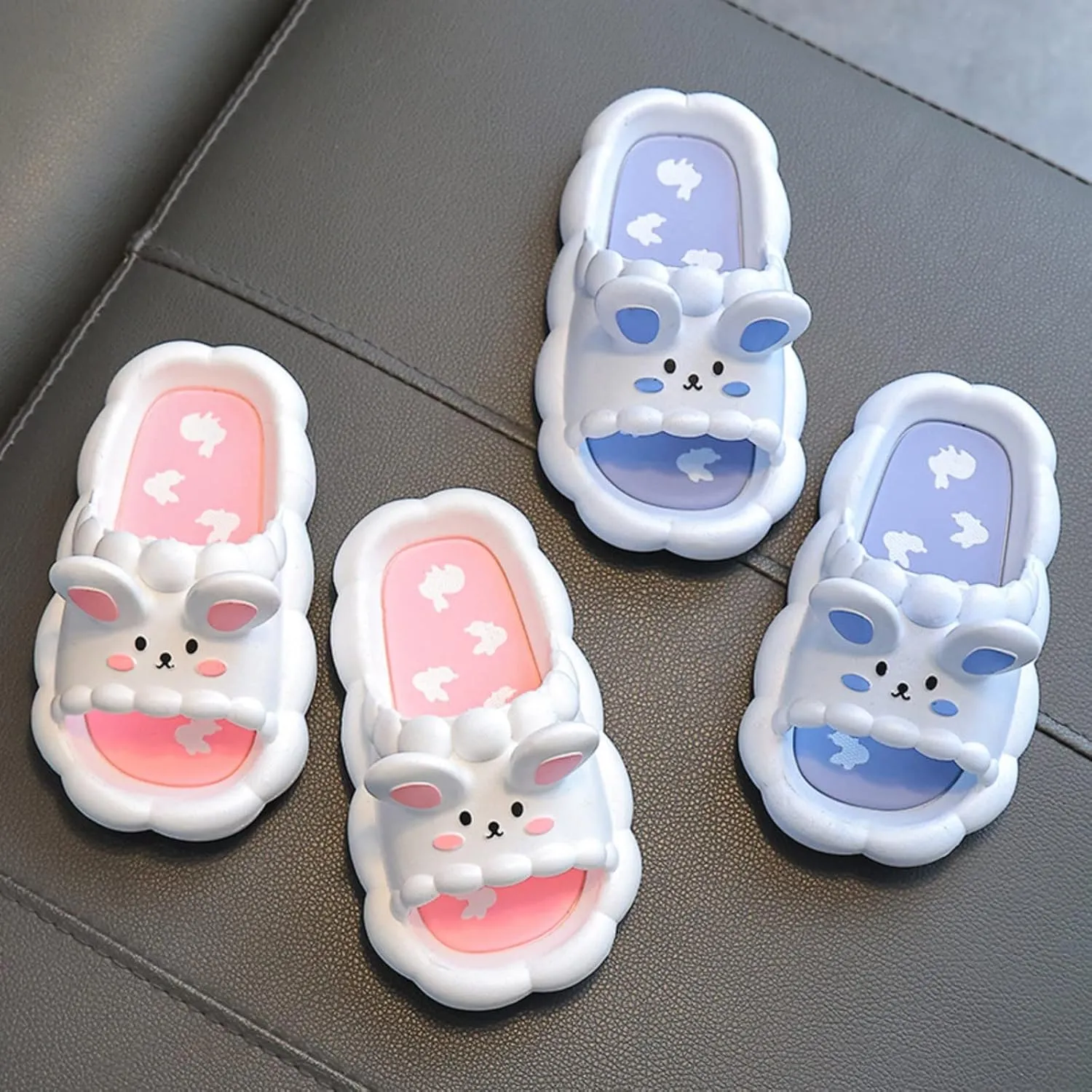 Boys Girls Cartoon Cloud Slippers Toddlers Cute Open Toe Shower Sandals Anti Slip Home Bathing Flip Flop Sandals