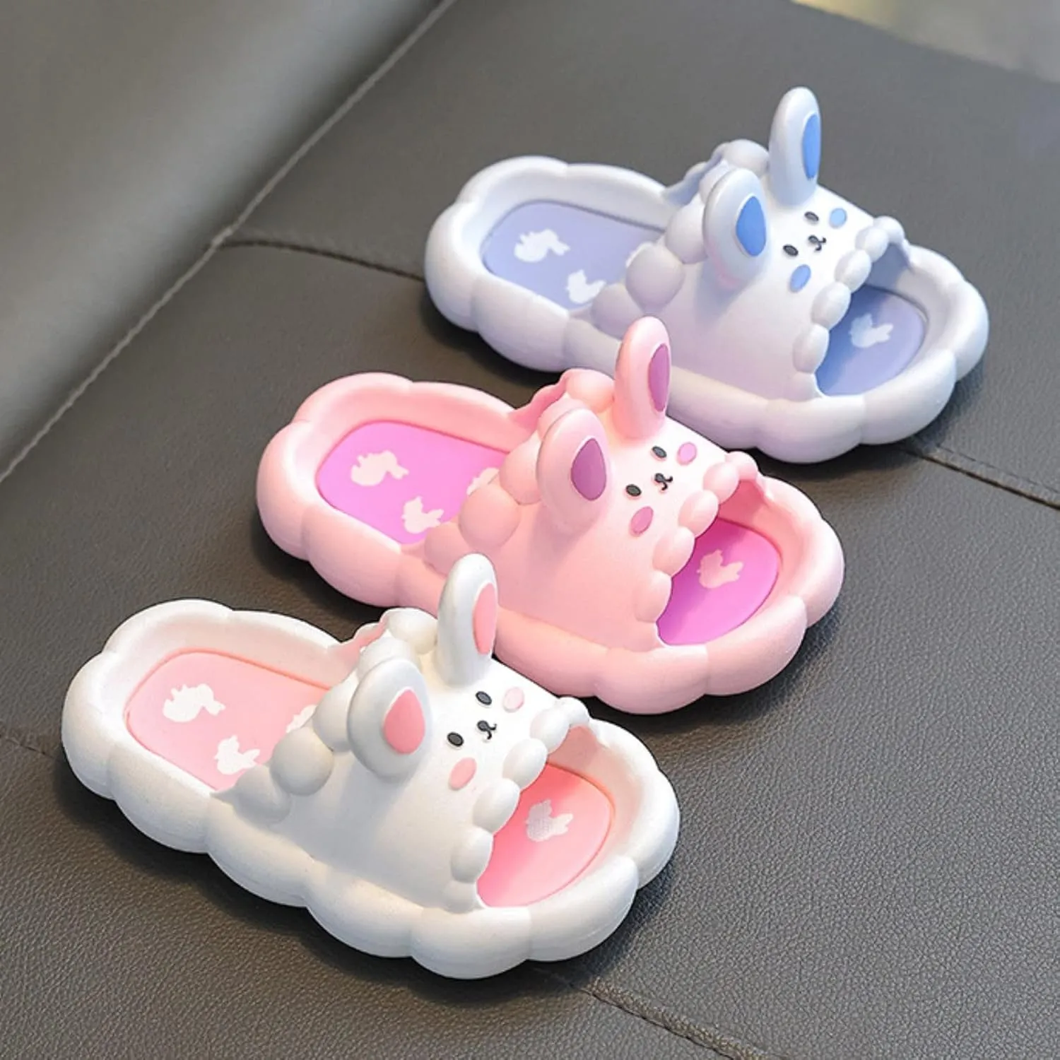 Boys Girls Cartoon Cloud Slippers Toddlers Cute Open Toe Shower Sandals Anti Slip Home Bathing Flip Flop Sandals