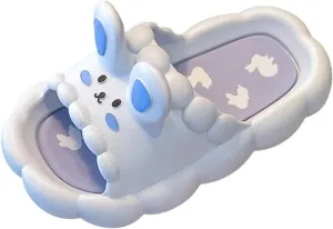Boys Girls Cartoon Cloud Slippers Toddlers Cute Open Toe Shower Sandals Anti Slip Home Bathing Flip Flop Sandals