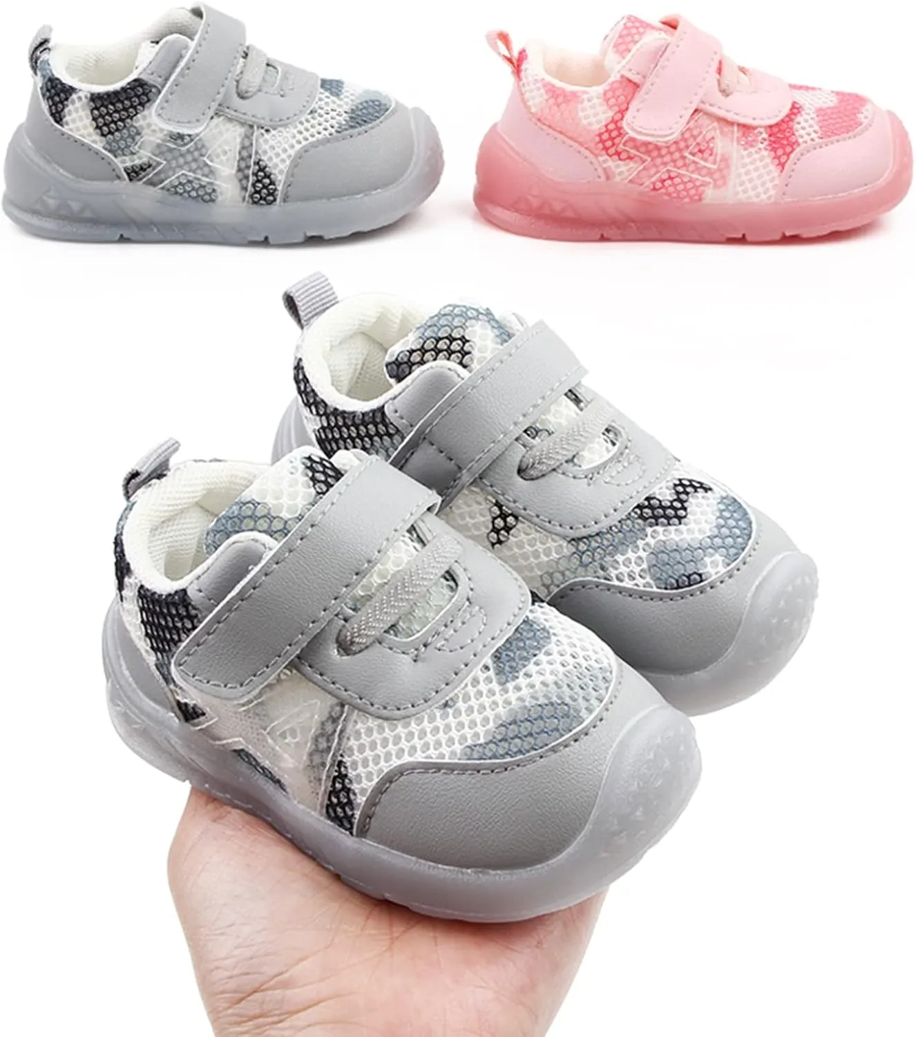 Boys Girls Non Slip Sneakers Kids Tennis Shoes Breathable Running Walking Lightweight Sport Athletic Shoes