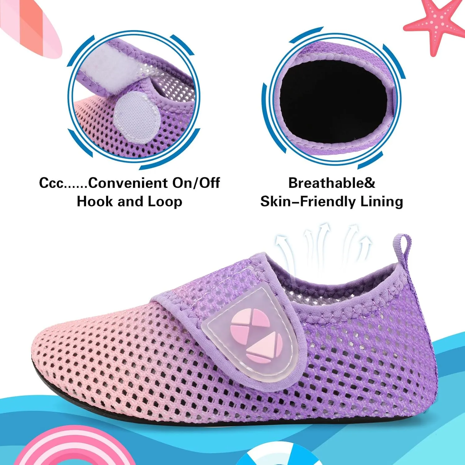 Centipede Demon Kids Water Shoes Boys Girls Breathable Swim Pool Shoes Quick Dry Toddler Aqua Socks Barefoot Beach Sandals for Outdoor Water Sports Little/Big Kids