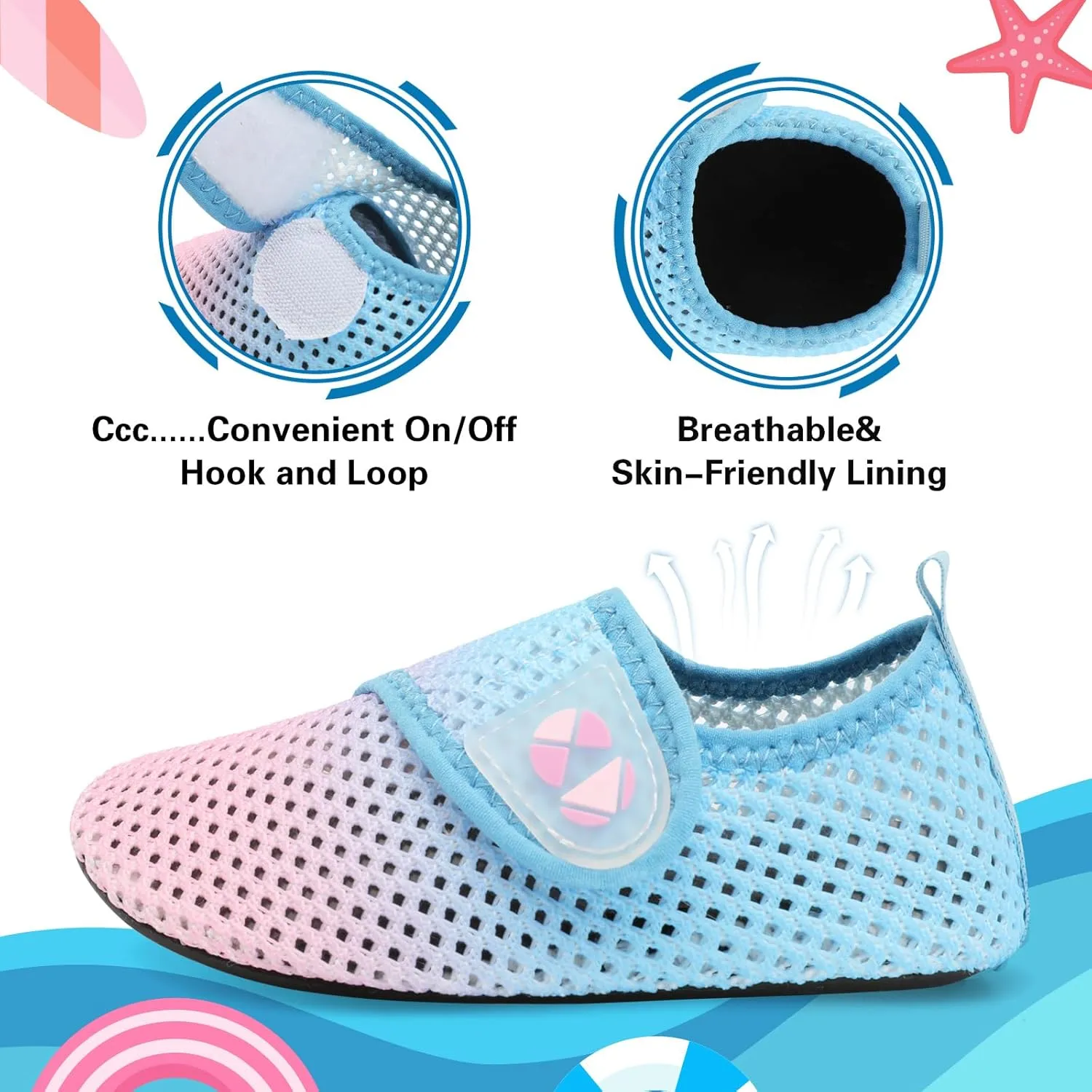 Centipede Demon Kids Water Shoes Boys Girls Breathable Swim Pool Shoes Quick Dry Toddler Aqua Socks Barefoot Beach Sandals for Outdoor Water Sports Little/Big Kids