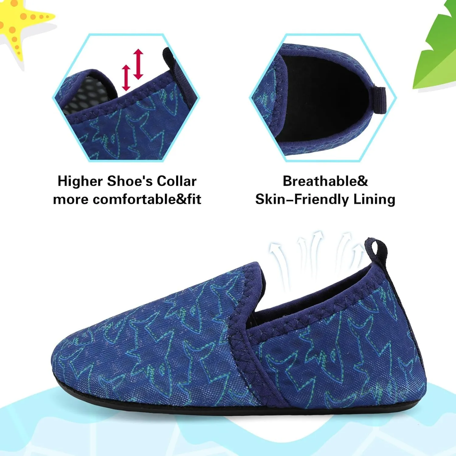 Centipede Demon Toddler Water Shoes for Girls Boys Kids Baby Beach Swim Aqua Socks Quick Dry Summer Sandals for Pool Outdoor Sports Barefoot Sock Shoe Rubber Soles Slippers