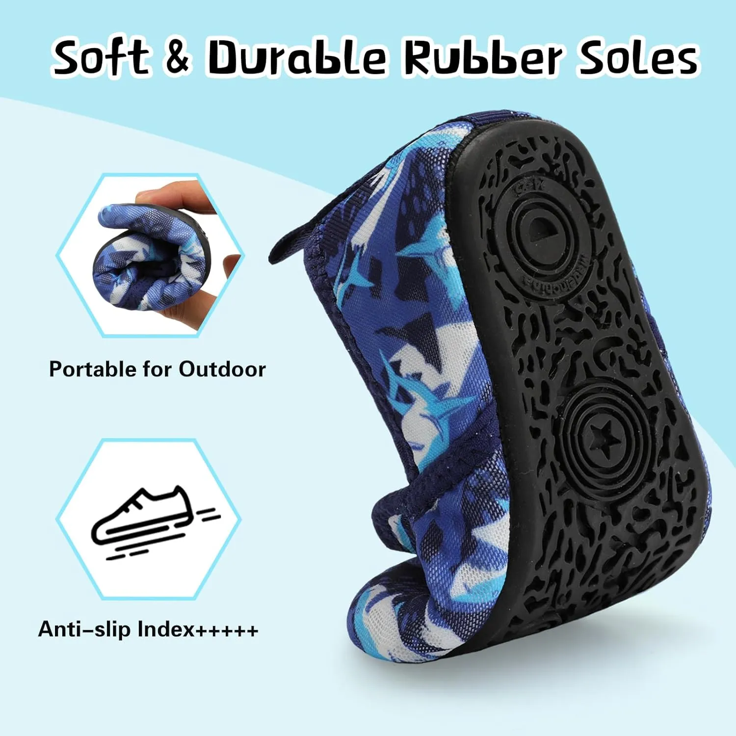 Centipede Demon Toddler Water Shoes for Girls Boys Kids Baby Beach Swim Aqua Socks Quick Dry Summer Sandals for Pool Outdoor Sports Barefoot Sock Shoe Rubber Soles Slippers