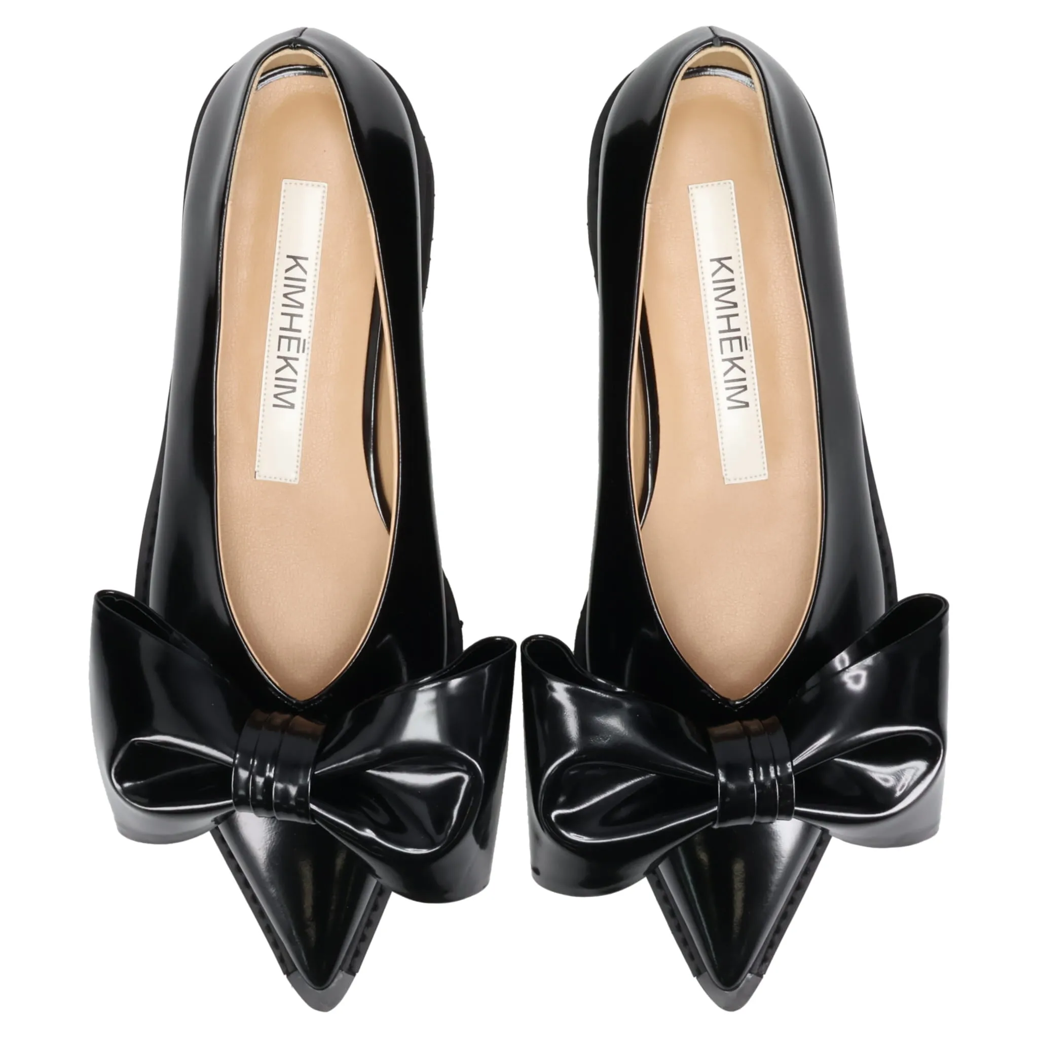 CHUNKY HEEL MOROE FLATS / BLACK