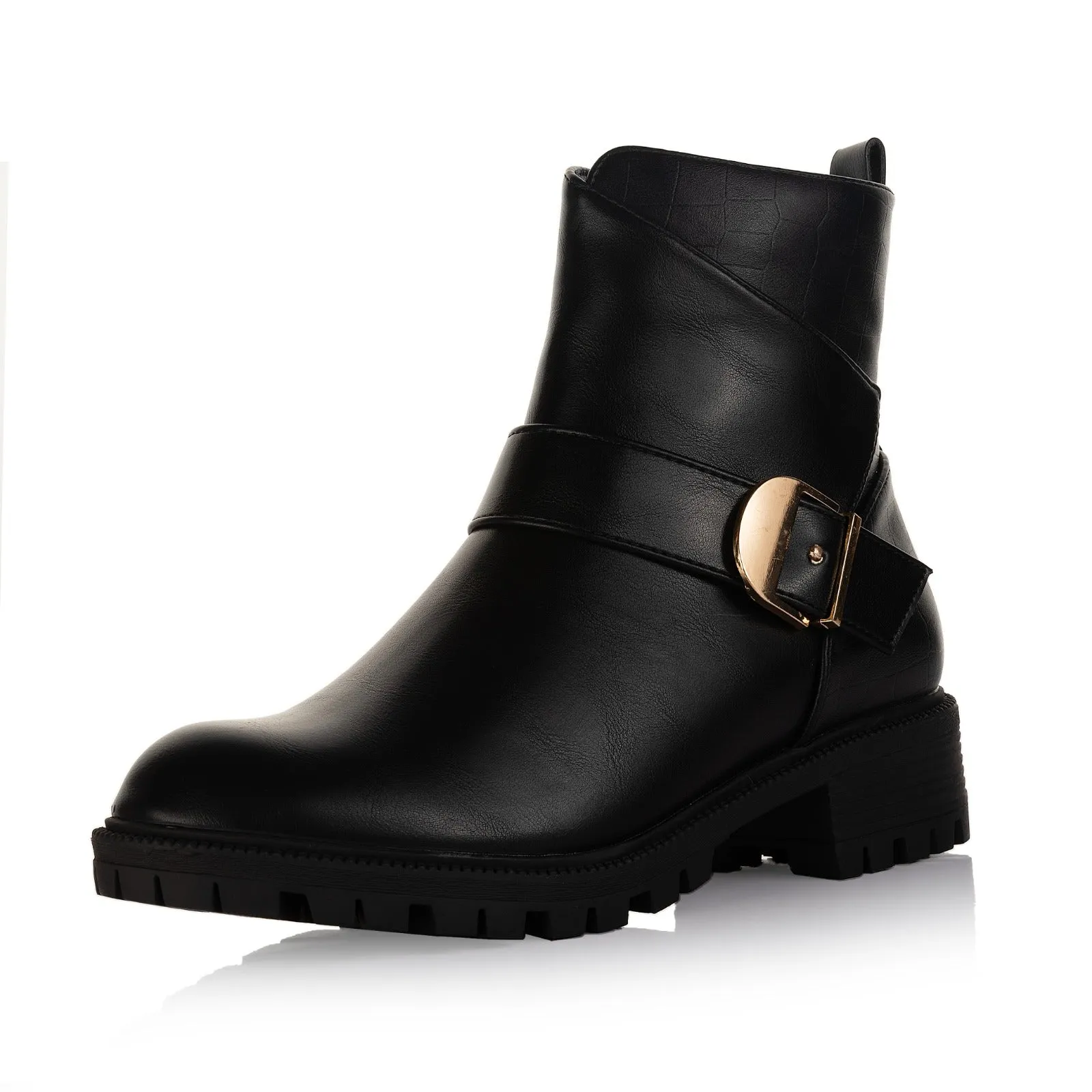 Chunky Sole Ankle Boots