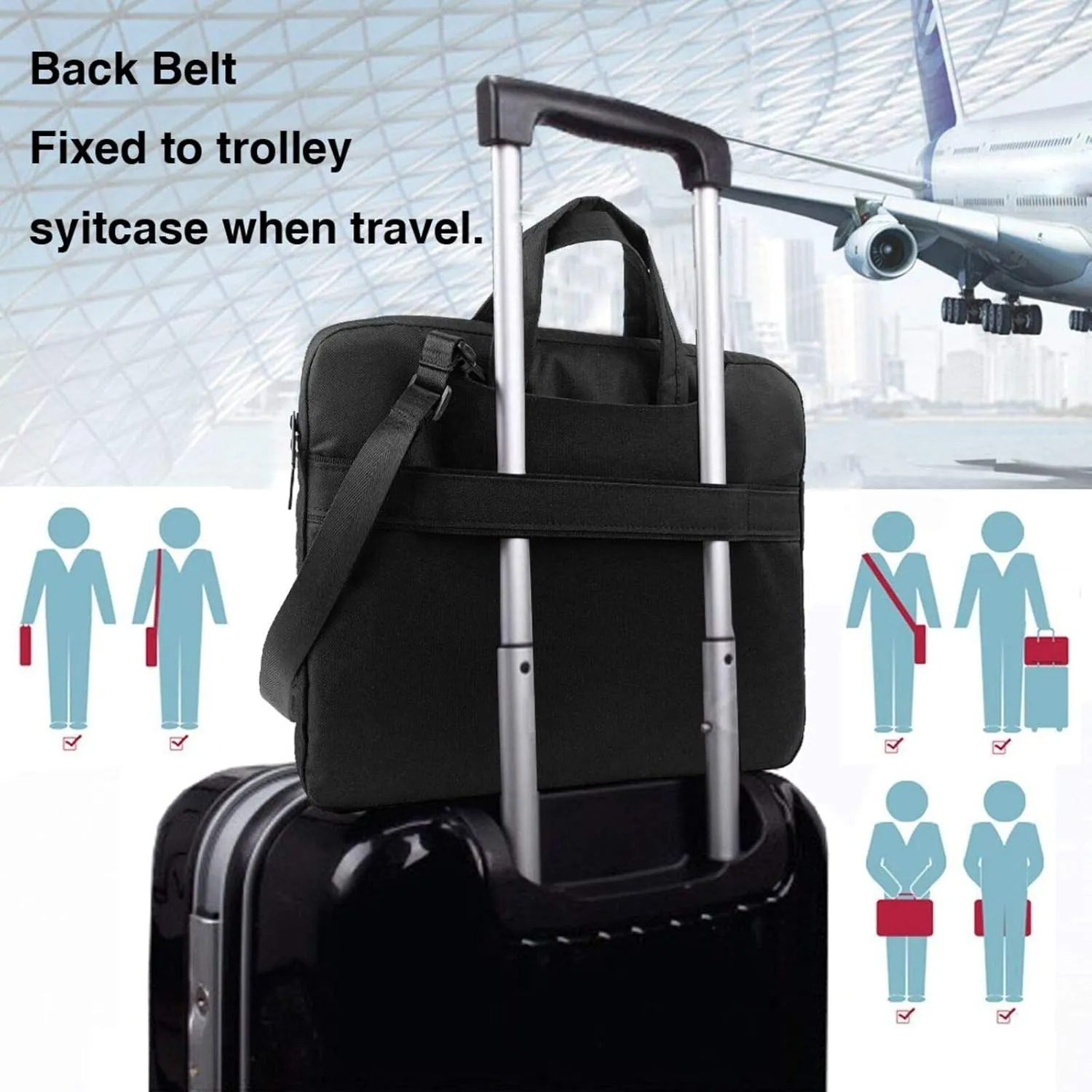 colorful cloud layer Print Laptop Shoulder Bag With Shoulder Strap Briefcase Slim Computer Bag For Women Men