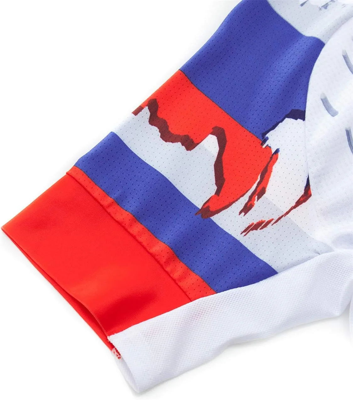 Cycling Jersey Mens Short Sleeve Full Zipper Bike Bicycle Top Shirts Breathable Clothing National Flag