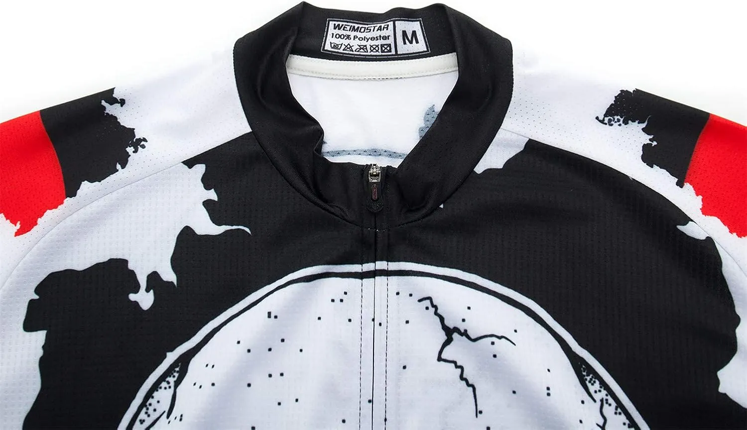 Cycling Jersey Mens Short Sleeve Full Zipper Bike Bicycle Top Shirts Breathable Clothing National Flag