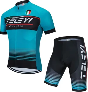 Cycling Jerseys Sets Short Sleeve Bike Clothing Suits Bicycle top Men MTB Jersey Breathable Summer
